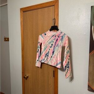 Gap Kids Girl's NWT XXL Multi-Color w/Tie-Dye Print Swim Rash Guard Top